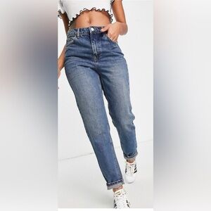 NWT Topshop slim fit high waist casual stretch trendy distressed denim jean 2